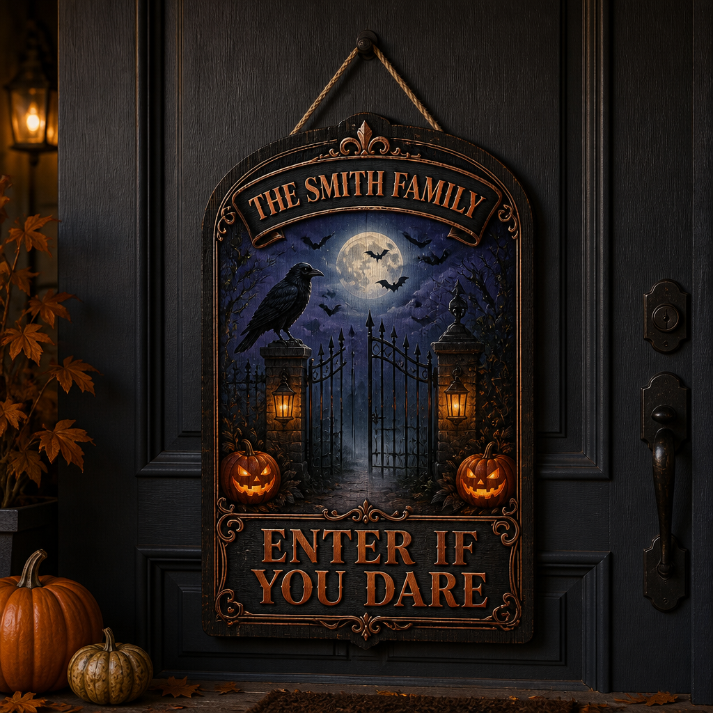 Enter If You Dare Personalized Family Wood Sign - Personalized Wood Sign 44af928c-2da0-40fc-bd1b-b954c1e8b70f.png