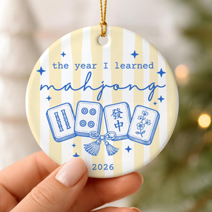 Mahjong Ornament: The Year I Learned Mah Jong | Personalized Christmas Keepsake | American Mah Jongg Gift 44b69b13-28aa-4048-a169-5e2414a52786-3.png