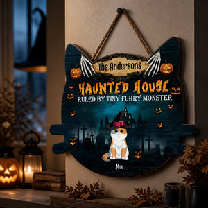 Personalized Haunted House Cat Sign – Ruled by Tiny Furry Monster - Personalized Wood Sign 44c892e6-ec1f-4de5-8b29-255826396f17.jpg
