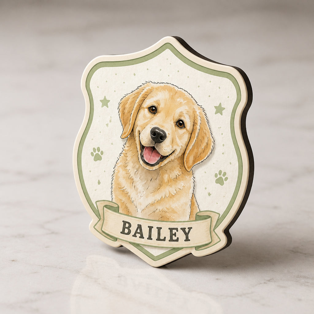 Custom Pet Watercolor Name Magnet - Personalized Custom Shape Fridge Magnet 44cae855-6ccf-4fa6-bbbf-8c1e1e13098d.jpg