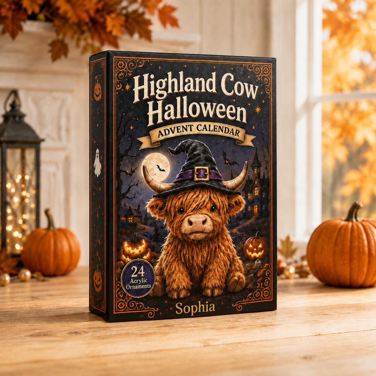 Highland Cow Halloween Advent Calendar 2026 - 24-Day Festive Countdown, Acrylic Charms Blind Box - Gift For Cute Collectors 451c67af-be10-4d1b-ac7c-998692b245af-name.png