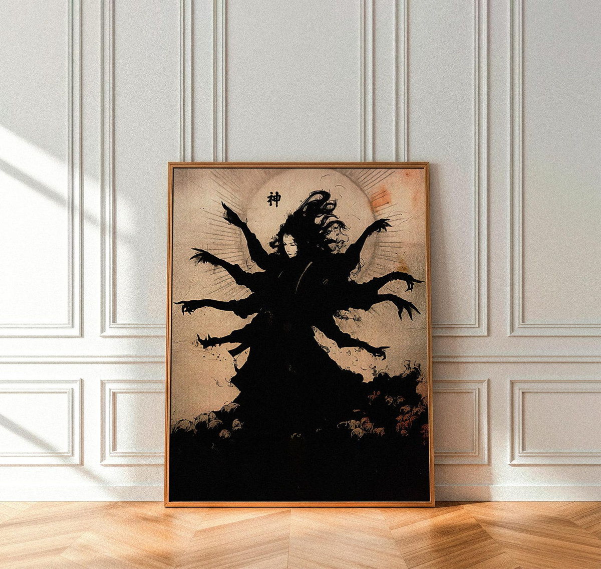 Japanese Dark Goddess Matte Canvas – Gothic Kami Spirit Wall Art, Occult Mythology & Folklore Decor 4521b418-e9af-4664-8349-23098ed60c0b-il_1588xN.8396091225_cpt0_converted.png