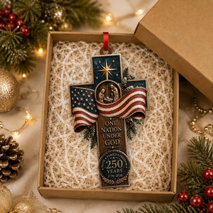 America Wood 2D Ornament, Faith Family Freedom, Patriotic Cross Decor, One Nation Under God, American Flag Ornament, Xmas Gift 453002d3-a482-4ab0-9837-f0816c1ae93a-ghgh-3-.webp