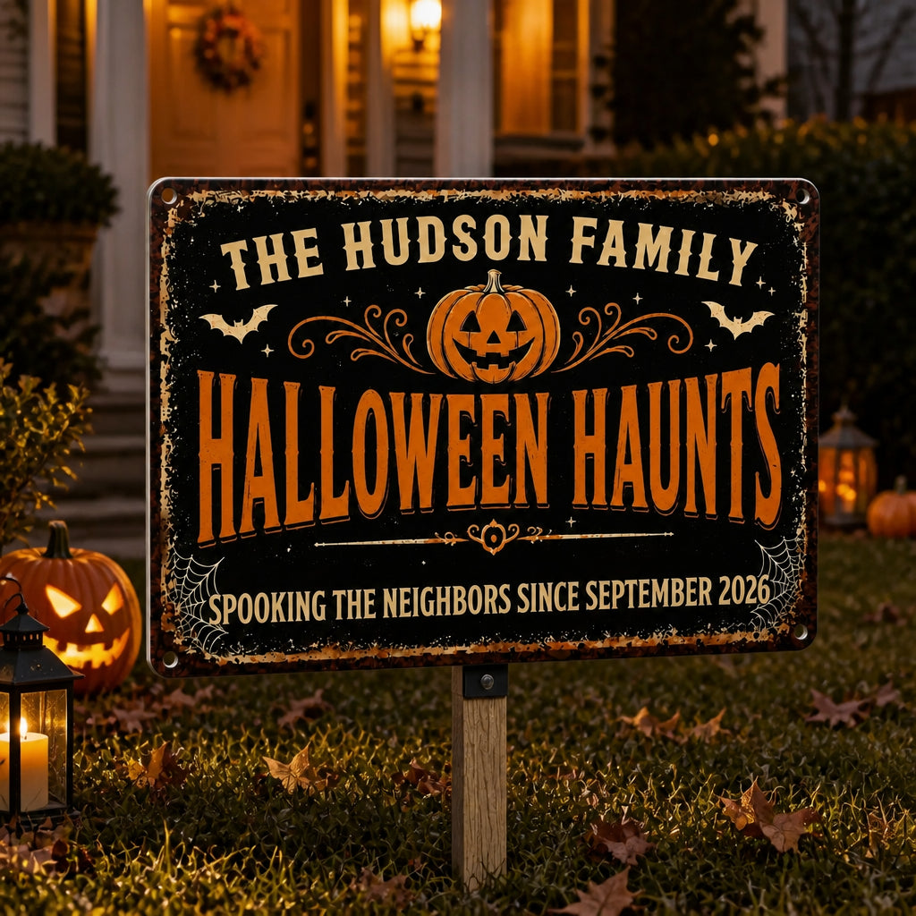 Personalized Halloween Haunts Yard Sign – Family Name & Since Year - Personalized Yard Sign 45584289-250f-4f15-a0c2-37fa03c45fcb.jpg