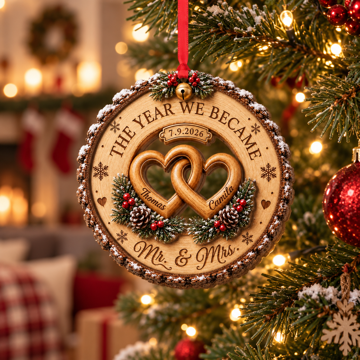Custom Couple Wedding Anniversary 2Layer Wooden Ornament, First Christmas Wood Ornament, The Year We Became Mr Mrs Ornament, Wedding Gift 4562c63e-de7f-4550-9de0-e76356a3c63e-gffg-4-.png