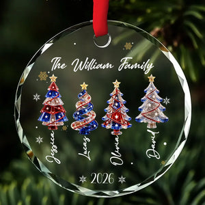 Personalized Family Christmas Glass Ornament, Custom Name Patriotic Christmas Tree Keepsake, Red White and Blue Family Ornament 2026, Gift for Family Members 4564f4e8-cb92-4944-b257-b3fd28eca2e4-2.webp