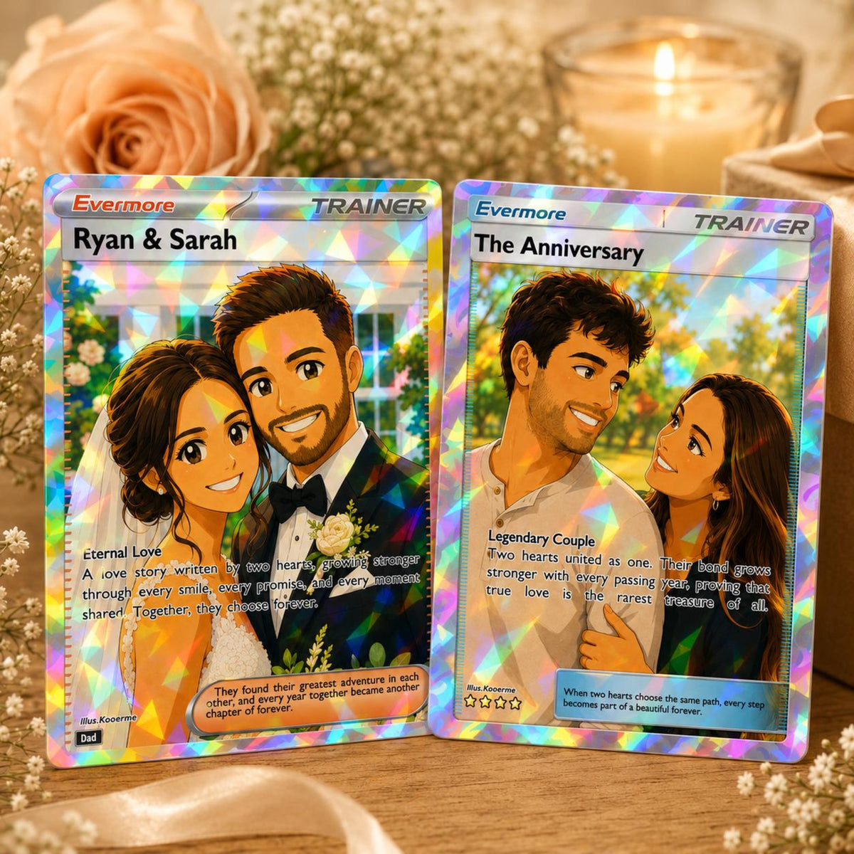 Custom Anniversary Card, Personalized Couple Cards, Photo Anime Wedding Cards, Gift for Him/Her 457627b5-4b90-493a-8bd3-31713b7ad70d-1.jpg