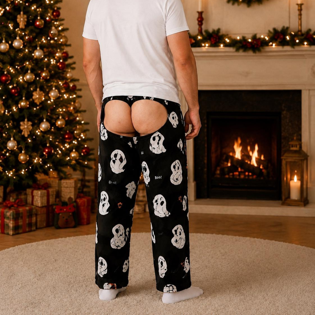 Personalized Funny Halloween Backless Pajama Pants, Custom Pumpkin Spooky Men Lounge Pants 457ac322-deff-4408-a2c7-6b7c5c7c0935-3.png