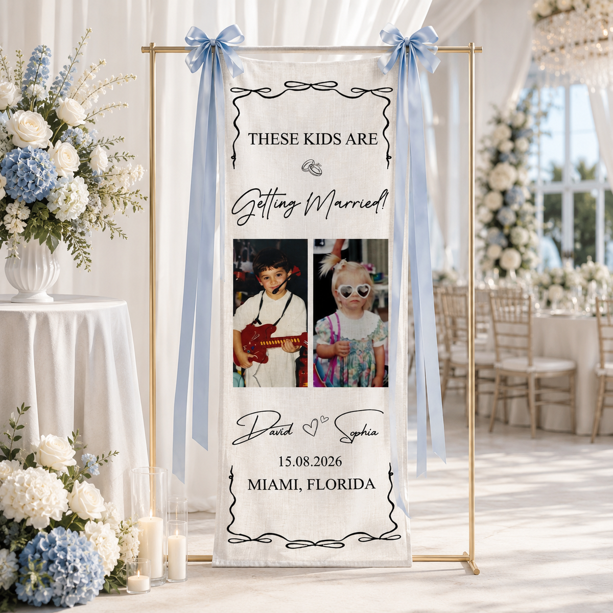 These Kids Are Getting Married - Personalized Welcome Sign - Wedding Decoration 4586a6f2-4243-4c7f-b998-2c4df2272c92-banner-1.png