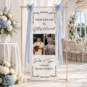 These Kids Are Getting Married - Personalized Welcome Sign - Wedding Decoration 4586a6f2-4243-4c7f-b998-2c4df2272c92-banner-1.png