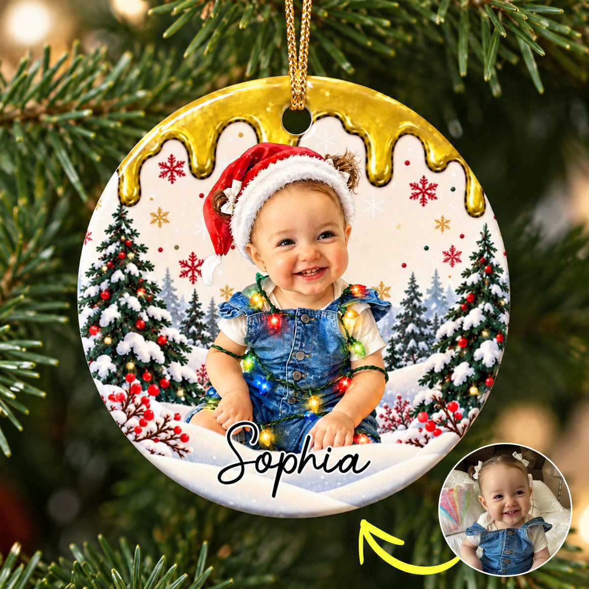 Custom Photo Christmas Portrait Gifts - Personalized Christmas Ornament - Little Hearts Full Of Joy 45ebacb8-6b05-4a64-b6e5-e3750b217427-banner-2.1.jpg