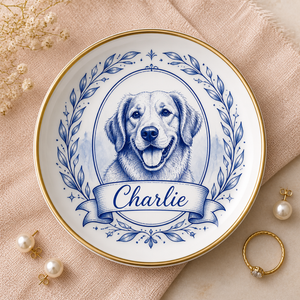 Custom Pet Cameo Jewelry Dish with Laurel Wreath - Personalized Jewelry Plate 45f8dd4c-43e3-4064-8b7f-e576b6162eda.png