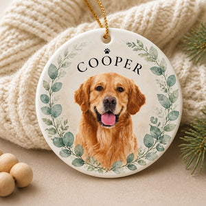 Pet Memorial Photo Ornament – Double‑Sided (Name + Quote) - Personalized Ornament 45fef54d-769e-4c49-9ba8-3d114337b322.jpg