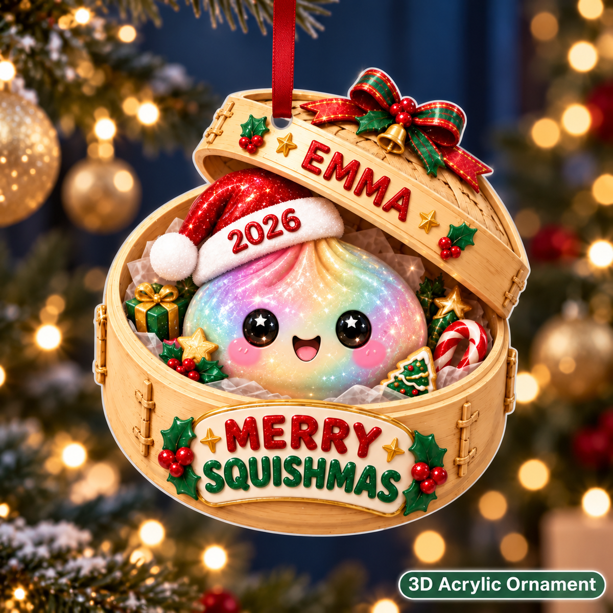 Custom Glitter Dumpling 3D Ornament, Squishy Ornament 2026, Custom Name Squishy Ornament,Christmas Ornaments for Kids, 2026 Xmas Keepsake 4621dbb9-626f-4e6c-9fb2-0bb68ed95e57-dc780c8d-7fbc-4c48-890b-9689de8265cc.png