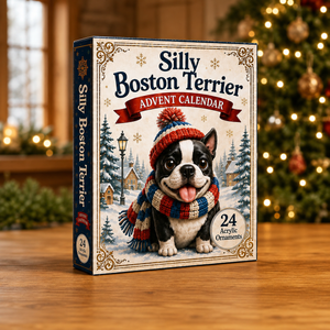 Silly Boston Terrier Advent Calendar 2026 - 24-Day Festive Countdown, Acrylic Charms Blind Box - Gift For Boston Terrier Lovers 4639c980-cdd8-4574-ac39-644c106dd880-box.png