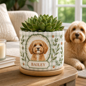 Personalized Pet Portrait Planter – Photo + Name - Personalized Plant Pot & Vase 464ce2c5-1c29-443a-b956-c217965e1e67.jpg