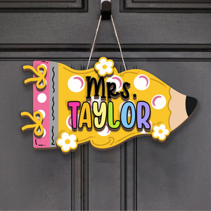 Personalized Teacher 3D Pennant Door Sign, Custom Teacher Name Door Hanging, Back To School Gift, New Teacher Gift, Class Welcome Sign 4654a837-2bd0-4b30-b1f8-1029a43660e1-6_converted.png