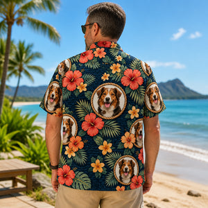 Custom Pet Photo Hawaiian Shirt – Tropical Hibiscus Pattern - Personalized Hawaiian Shirt 465ff6b1-a402-401d-a4df-18ca7704c11f.jpg
