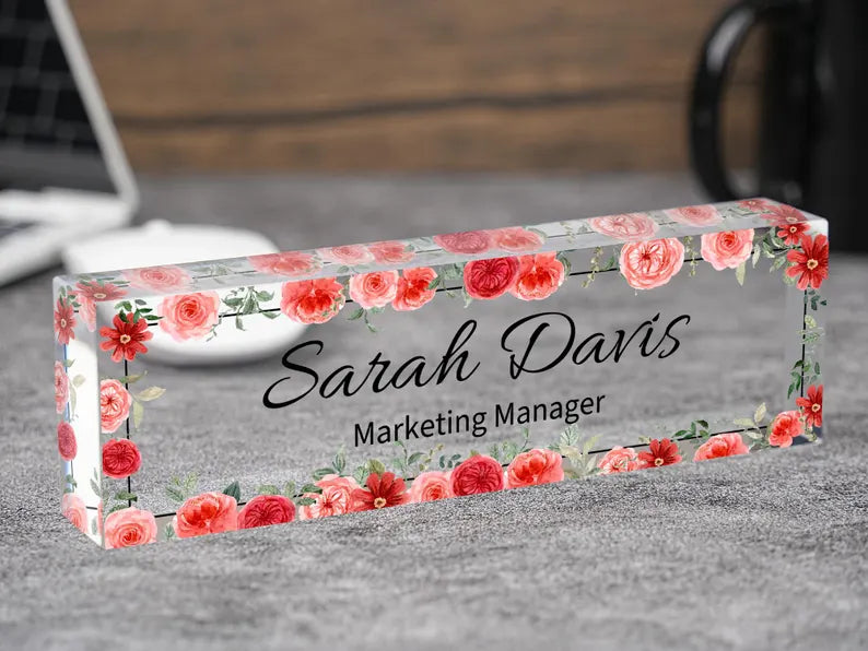 Personalized Acrylic Desk Name Plate, Name Sign Plaque, Teacher Appreciation Gifts, Office Decor 466e50f1-5276-46f3-ad15-79f92f8d1ac0-ghydre-9-.webp