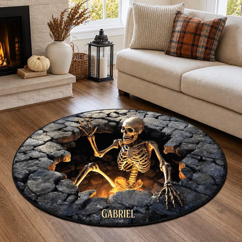 Personalized Skeleton Round Rug Custom Name Skull Floor Mat 3D Hole Illusion Gothic Halloween Decor Non Slip Living Room Bedroom Rug Gift 4680c676-0165-403a-8fe9-76930757956f-rsrfefd.jpg