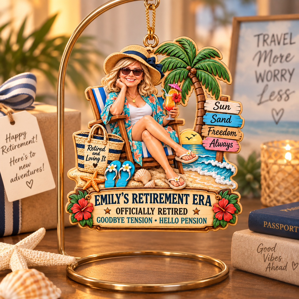 Personalized Retirement Beach Ornament, Custom Photo & Name Officially Retired Ornament, Tropical Retirement Gift for Women, Beach Lover Keepsake 4691fbb5-3056-408c-9763-85d5fcf78122-Image-Sep-17-2026-11_43_38-AM-4-.png