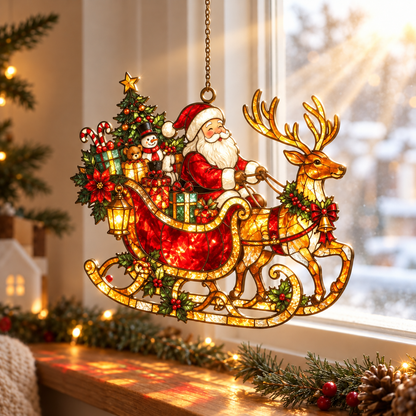 Santa Sleigh & Reindeer Acrylic Suncatcher, Christmas Window Hanging Decor, Festive Holiday Gift 469f9689-4f34-42b3-9129-c7364836df4f--treo-Gi-ng-sinh-n-n-ng-ng.png