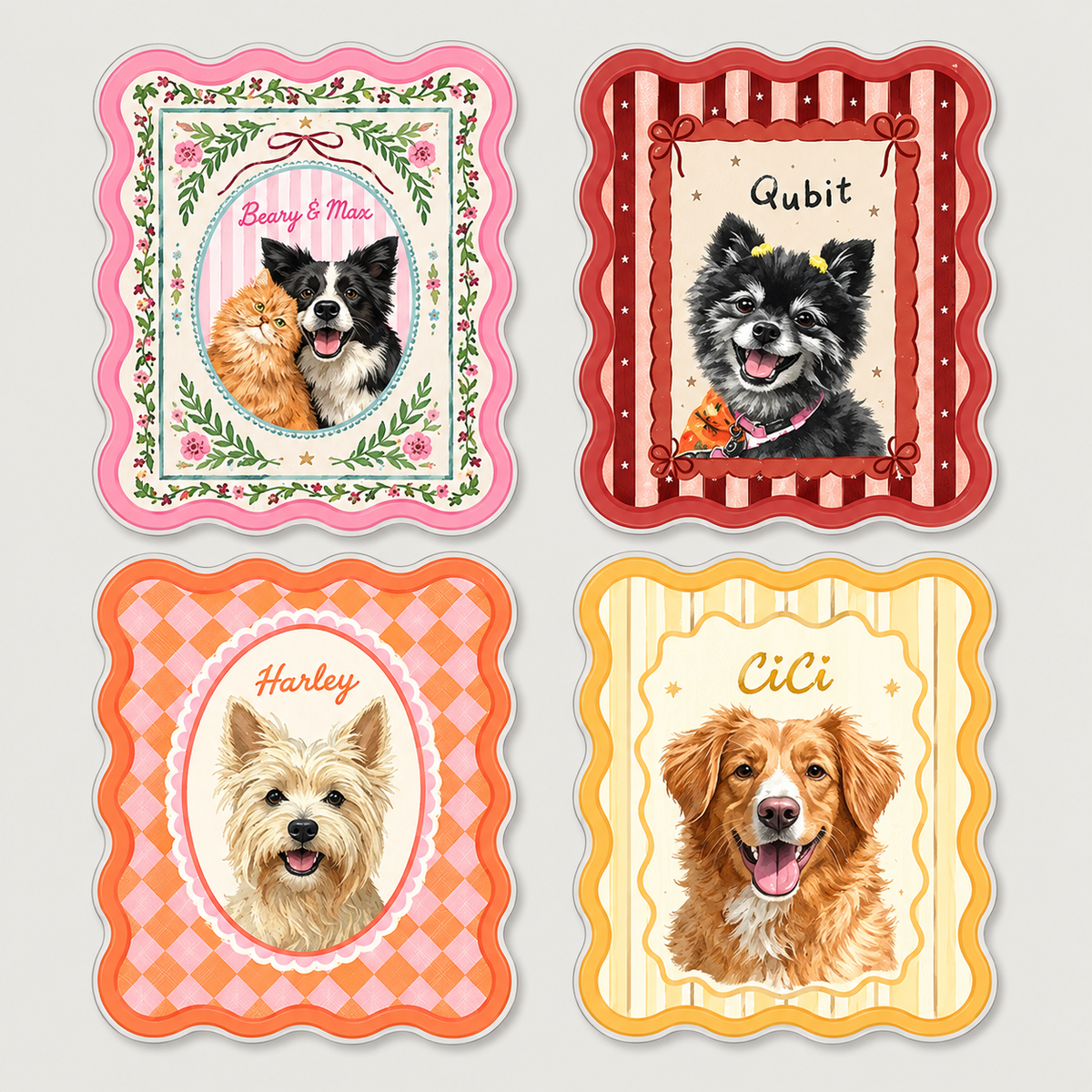 Personalized Pet Portrait Fridge Magnet, Custom Dog Cat Photo Magnet, Gift For Pet Owner, Pet Lover 46a5b973-5c99-4db7-b672-589454098b6a-xcz.png