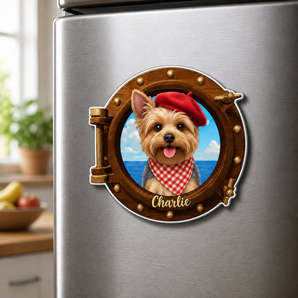 Custom Pet Portrait Nautical Postcard Magnet – Upload Photo - Personalized Custom Shape Fridge Magnet 46b29fc4-9ece-4fbe-8d2c-c569a4c5c0af.jpg