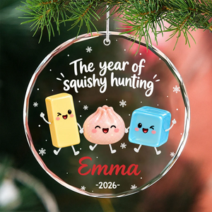 The Year I Did A Lot Of Squishy Hunting 2D Flat - Personalized Crystal Ornament - Squishy Lover Christmas Keepsake 46b812db-7824-4561-9212-3bc076401ad6-banner-3-.png
