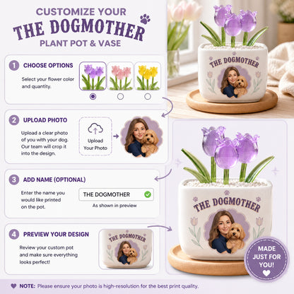 The Dogmother Photo-to-Art Plant Pot - Personalized Plant Pot & Vase 46cdd2cc-4e70-4791-a20f-53098522a2d5.jpg