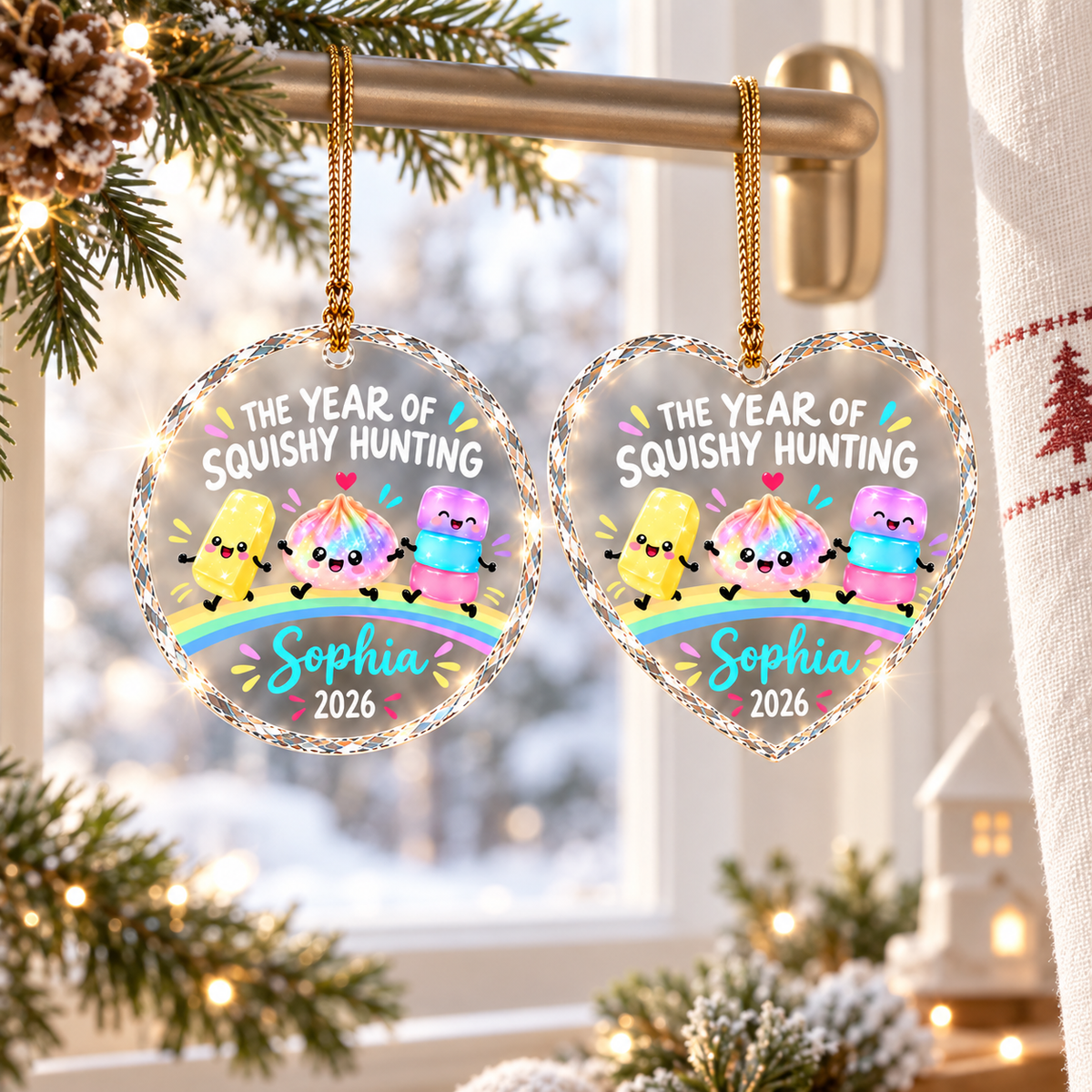 Custom Squishy Hunting Christmas Ornament, Personalized Year Of Squishy, Cute Kawaii Gift For Kids 46d9cb59-1bdd-4bb0-a33e-34fa0cb96928-tthy5.png