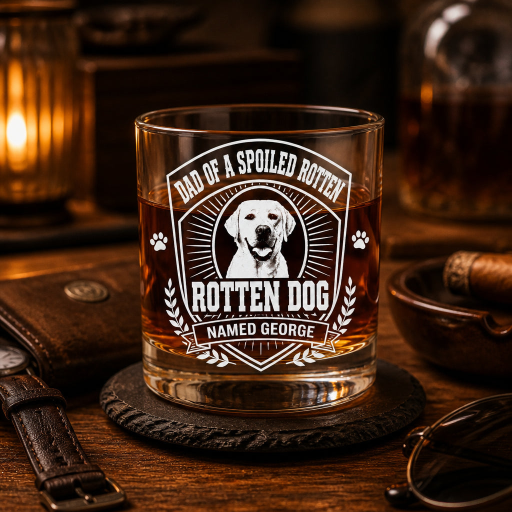 Rotten Dog Dad Whiskey Glass – Custom Pet Photo & Name - Personalized Whiskey Glass 4704e0c3-99e1-4156-a485-5eb80153c779.jpg