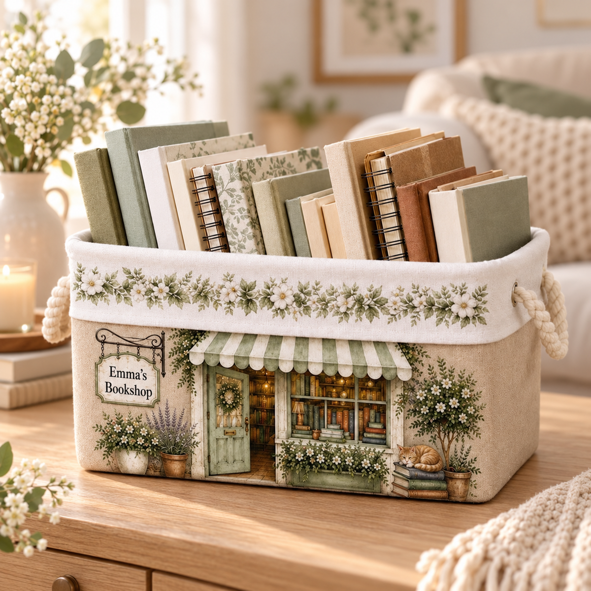 Personalized Book Organizer Basket, Custom Bookshop Linen Storage Bin, Book Lover Gift for Reader 4717c7bc-8ecf-450b-be78-efc51f597ec2-4dd52b47-9b19-430d-947c-719259f0914b.png