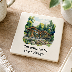 I’m Coming to the Cottage Ceramic Coasters, Hockey Romance Gift 47265b66-6ae9-462b-91e6-55c9fe8f6385-1.png