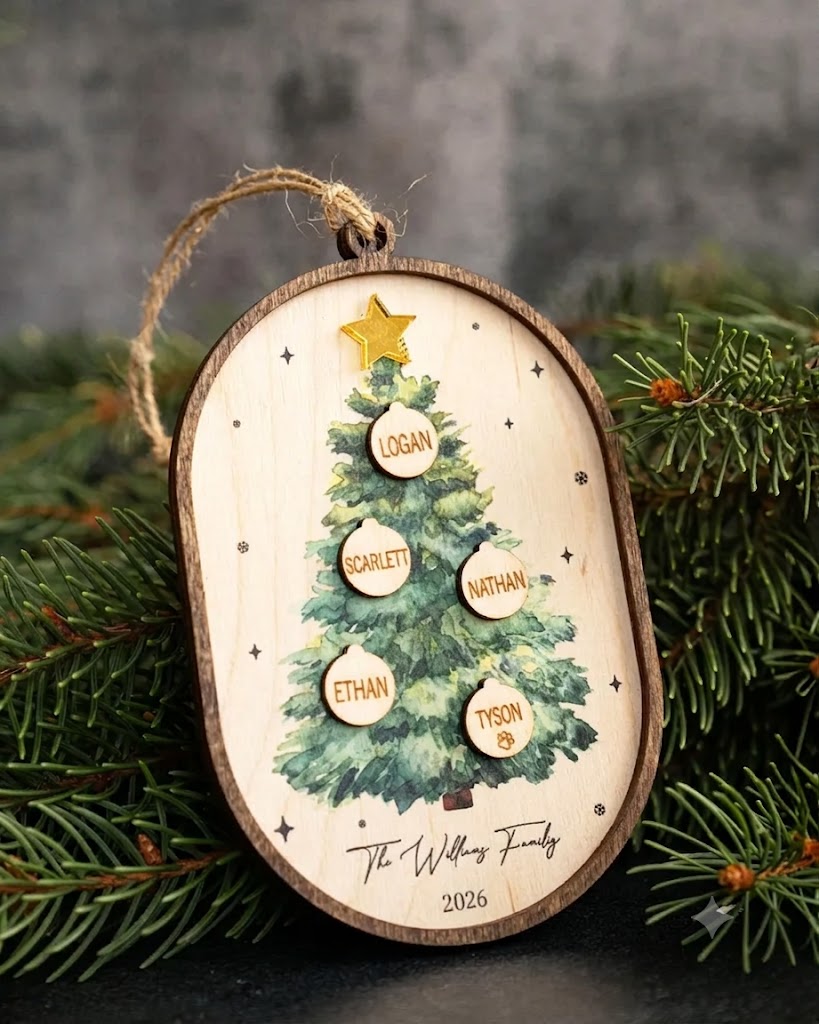 Family Christmas Ornament - 2026 Personalized 3D Ornament With Names - Christmas Tree Ornament 473db120-37a0-4113-8326-9d02e771e6a4-921ff1a2-1cc0-466b-9239-cb56ced44b6e.jfif