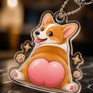 Cheeky Corgi Butt Acrylic Keychain - Acrylic Keychain 4747a28c-9eda-43e3-8a13-28dddf6daf34.jpg