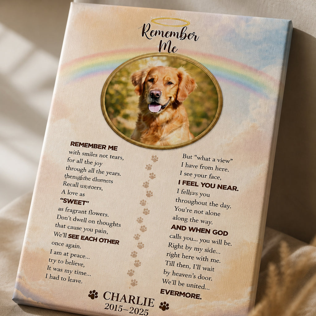 Pet Memorial Canvas – Remember Me Poem with Photo, Name & Years - Personalized Canvas 4757d8b6-08aa-4cd2-88a1-2dc7723fdaa5.jpg
