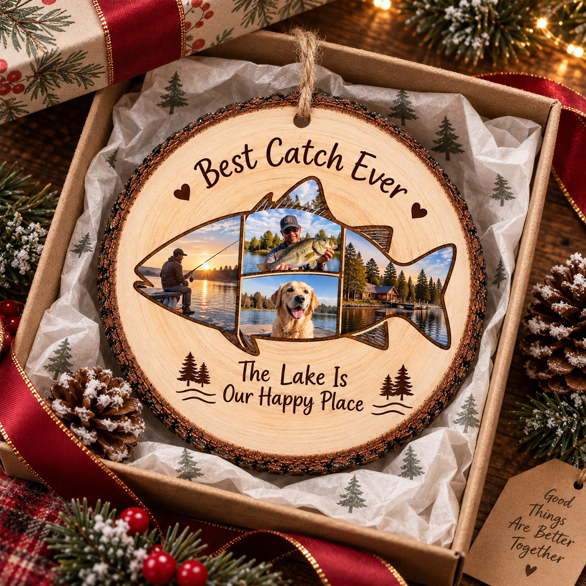 Personalized Fishing Photo Wooden Christmas Ornament – Custom Best Catch Ever Fish-Shaped Photo Collage, Lake Lover Keepsake, Gift for Fisherman & Dad 479962bf-b8c7-4603-b944-512f378af812-4de5a1d0-ce9a-44d9-90a0-07385e9e4f57.png