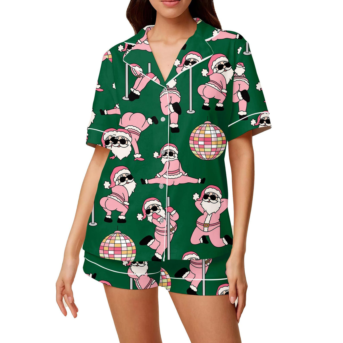 Women Christmas Pajama Set – Funny Dancing Santa Print Sleepwear, Pink Holiday Loungewear 47b592de-9fdb-4f43-8cbf-2b09b1bb8c34-il_1588xN.7438852533_azss.jpg