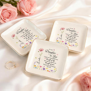 Personalized To My Daughter In Law Ceramic Jewelry Dish, Custom Wedding Ring Dish Gift For Daughter In Law, Gift From Mother In Law 47b6e2d5-2aea-4b0b-afb0-4d3a30f8f8f8-4.jpg