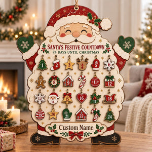 Personalized Santa Wooden Advent Calendar, Christmas Countdown Calendar, Custom Name Holiday Decor, Family Christmas Gift, Rustic Wood Sign 47bbd0f9-95a9-478a-ac44-805301bfbde0-il_1588xN.8520231188_8sxg.jpg