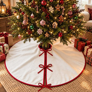 Black Cat Christmas Tree Skirt with Ribbon Ties, Tartan Plaid Cats Holiday Tree Skirt, Cat Lover Christmas Decor 47cc17c6-e97b-40f3-8296-afca7113ce94-3.jpg