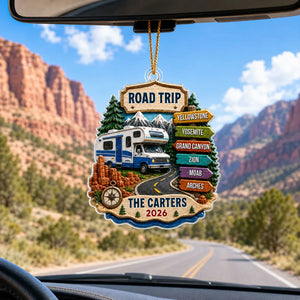 Trending Road Trip Travel Adventure - Personalized 3D Real Raised Details Ornament - Vacation Gifts For Couple, Family 47ebf8a2-5527-4470-8314-2352208b261b-2.webp