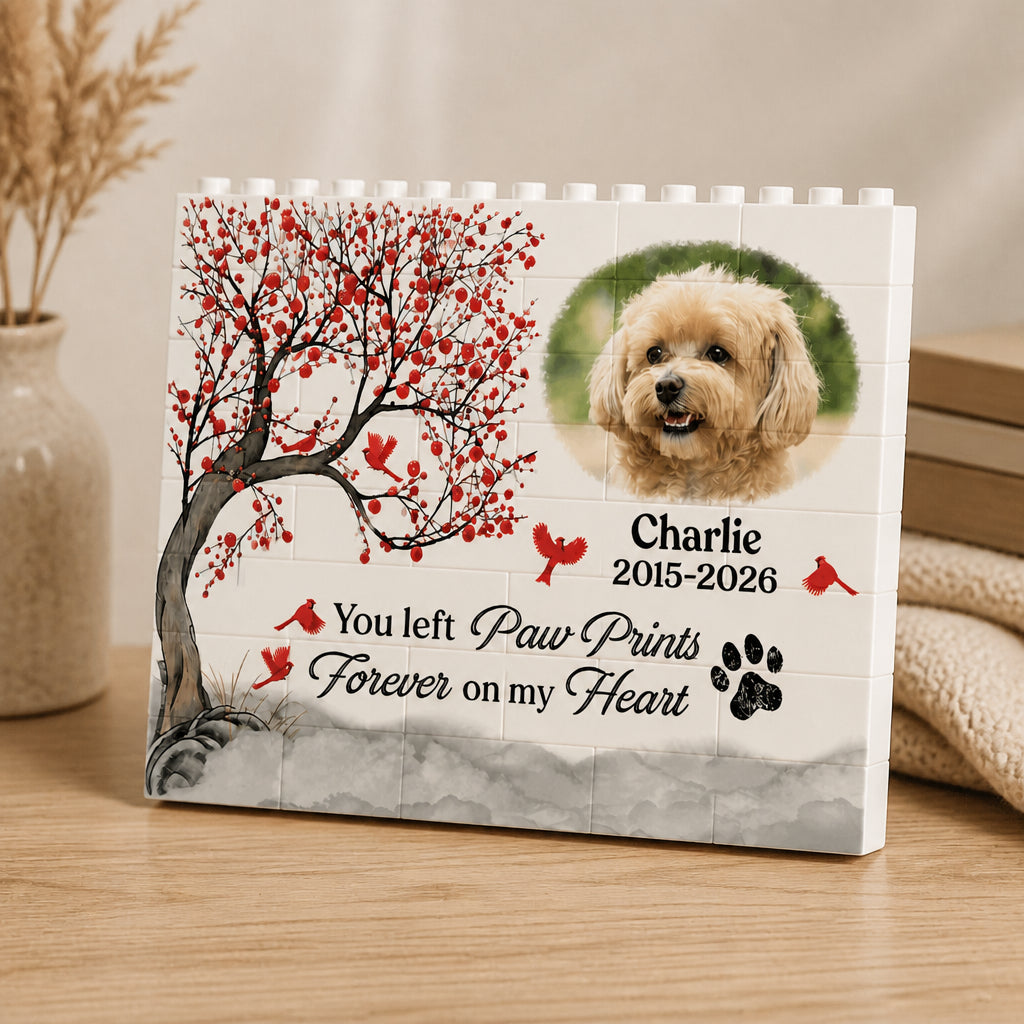 Pet Memorial Cardinal Photo Brick Puzzle - Personalized Custom Building Block Puzzle 48096652-34a0-4f3c-847e-543d20f68057.jpg