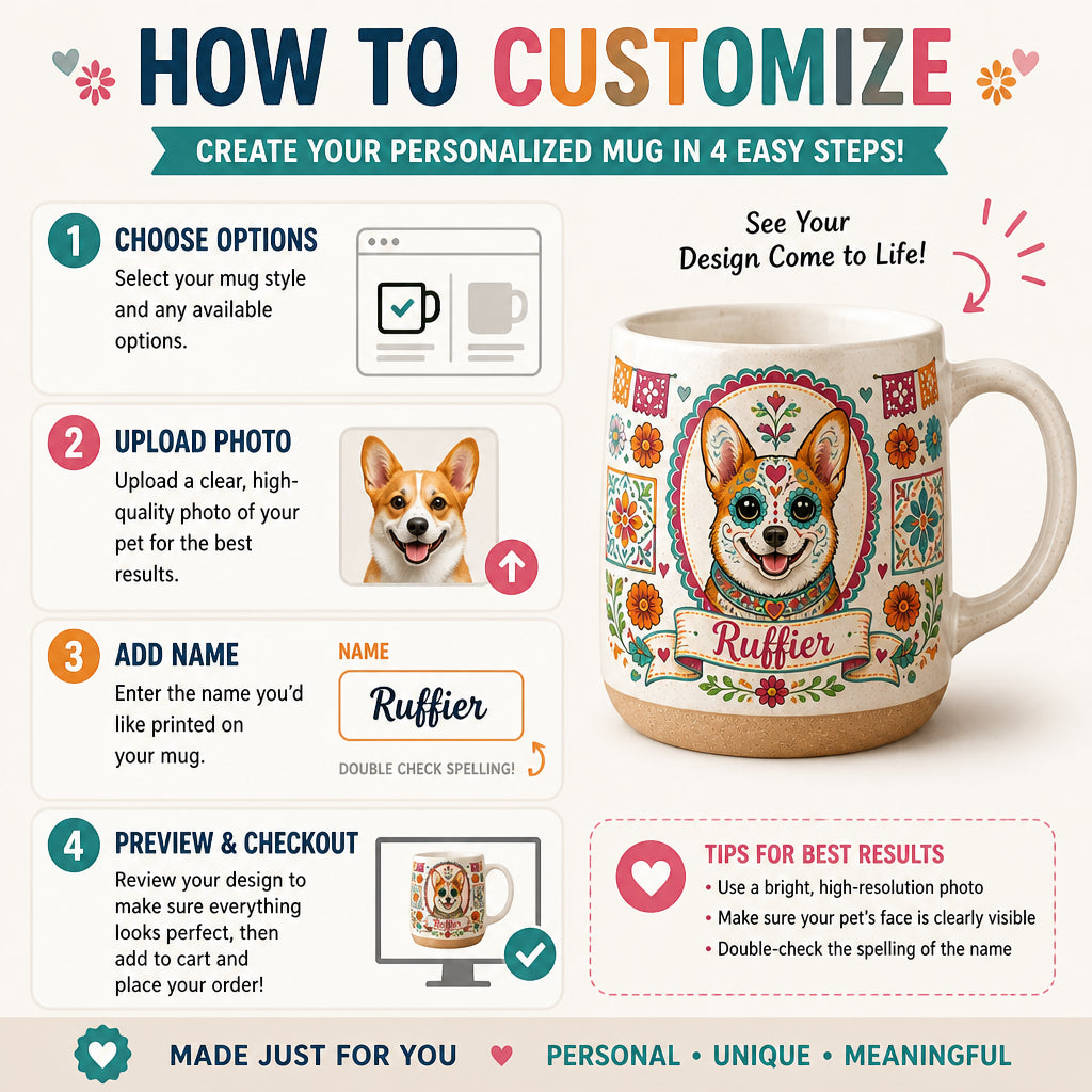 Custom Sugar-Skull Pet Portrait Pottery Mug - Personalized Pottery Mug 482c0e74-1c40-4000-8e96-02154eba9a8a.jpg