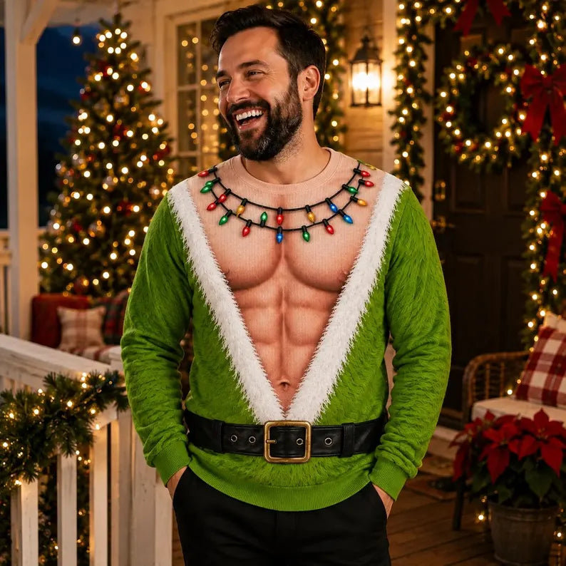 Funny Hairy Chest Ugly Christmas Sweater, Fake Abs Santa Sweatshirt, Novelty Holiday Party Pullover, Christmas Gag Gift For Men 483516c5-7997-4f97-90e5-b151c4c9c405-dsf-3-.webp