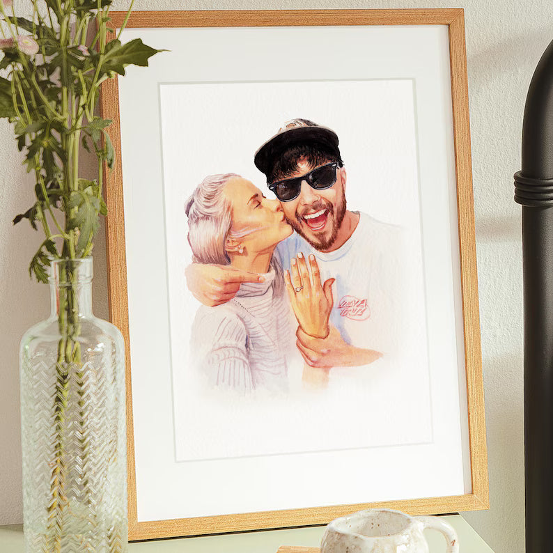 Couple Proposal Portrait From Photo, Custom Engagement Painting, Watercolor Portrait, Engagement Gift for Couple, Proposal Gift 484daaa8-6029-433a-92ca-4cc472063310-vcvcvffgghgf-3-.jpg