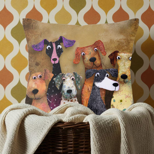 Whimsical Dog Friends Throw Pillow, Colorful Mixed Breed Dog Art Cushion, Playful Pet Lover Home Decor 485739e2-c4d0-4101-b802-c7975d3b74fb-vb5_converted.png
