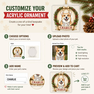 Custom Pet Photo to Illustration Name Ornament - Personalized Transparent Acrylic Ornament 4875359f-d15f-4c7d-9a00-608c5b648c2a.jpg
