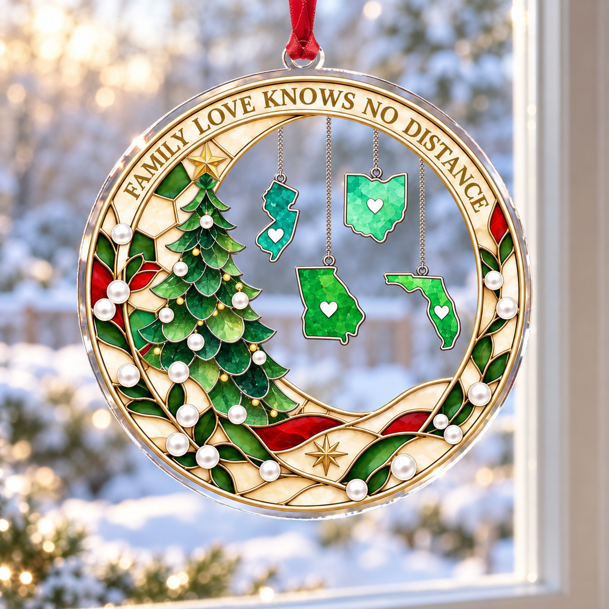 Personalized Family Love Knows No Distance Christmas Acrylic Flat Ornament, Custom State or Country 488e5b8b-2945-4293-9156-a043e67d66b7-banner-1.png